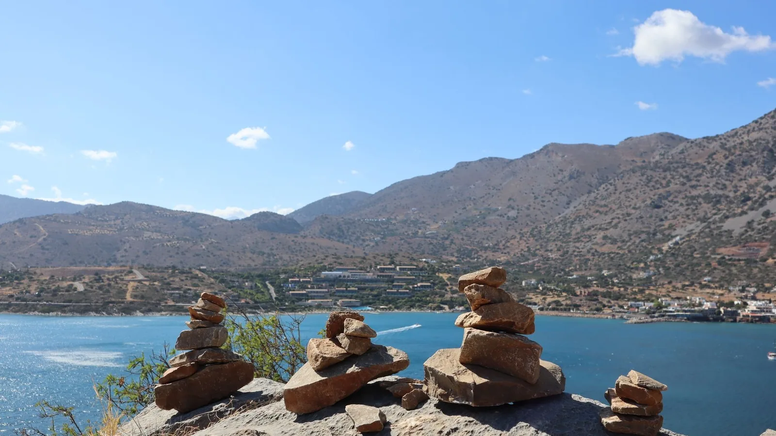 La baie d'Elounda, au nord d'Agios Nikolaos