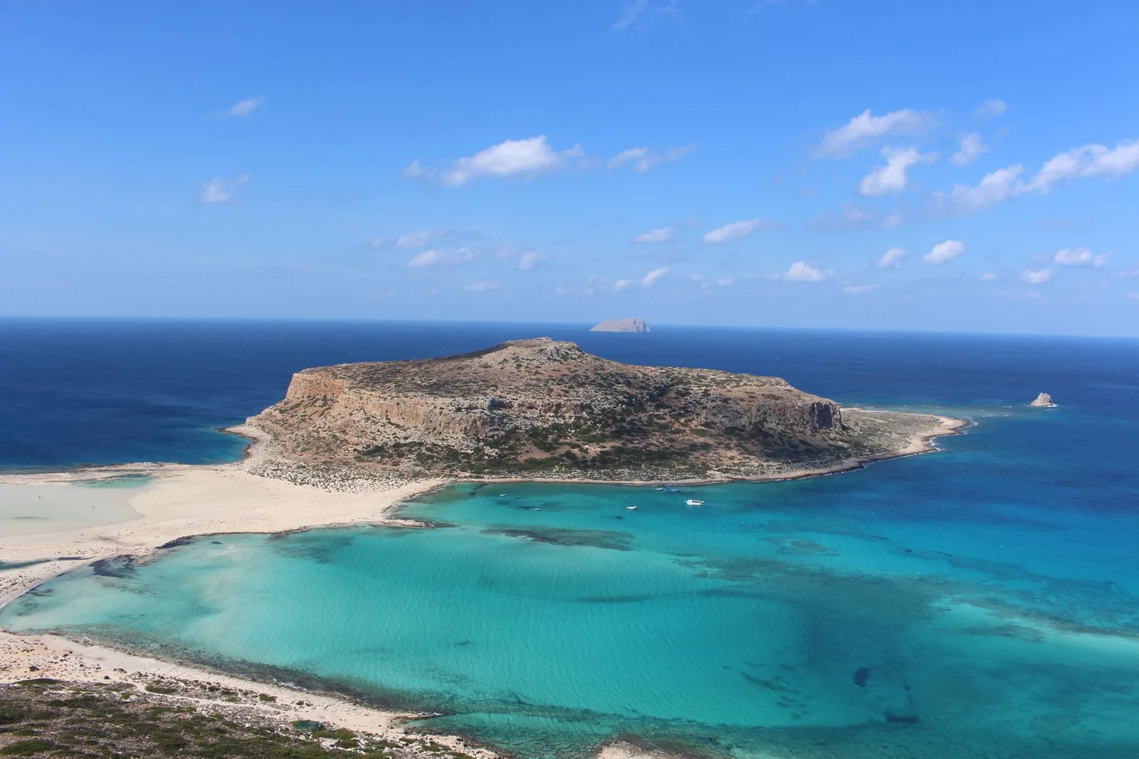 Le lagon de Balos et la presqu'île de Gramvousa, en Crète